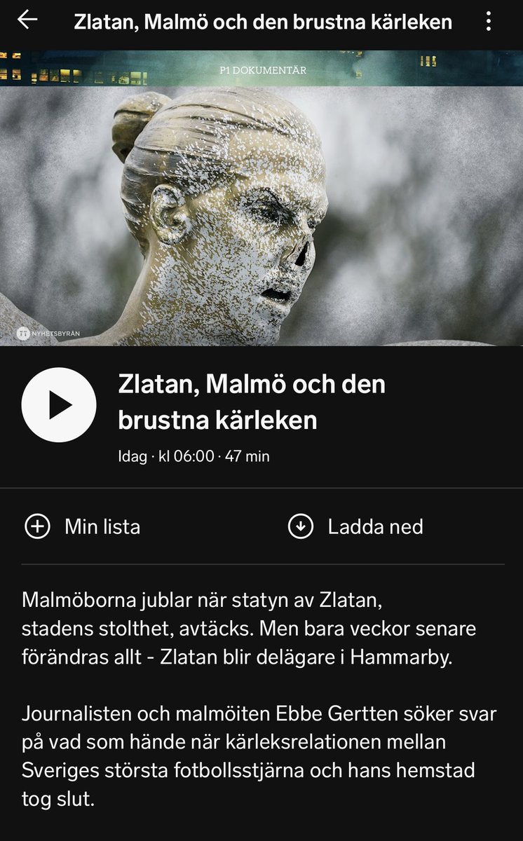 Nu finns dokumentären ute i appen SR Play. Lyssna och sprid 🫶🏻