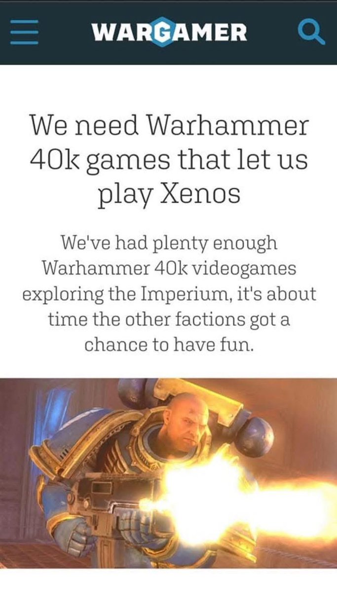 Lorgarwasright's tweet image. I’d play a new fire warrior game if they made one