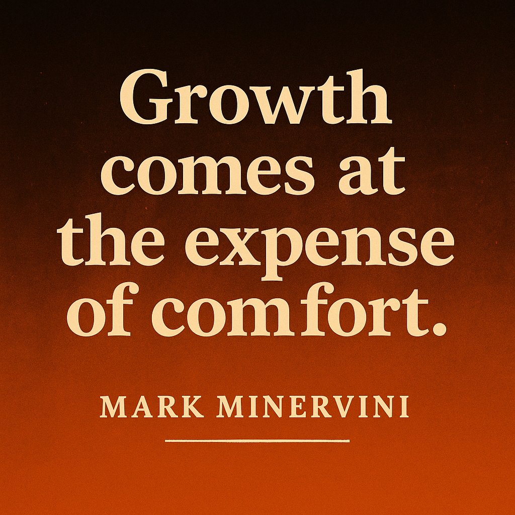 markminervini's tweet photo. To grow, you must move out of your comfort zone and what is easy.  Start today by making a decision to do something you've been putting off. Lean into your fears and your procrastination. Decide to stop waiting for the perfect moment. Decide to decide, TODAY! https://t.co/6P8zuv4ZRI