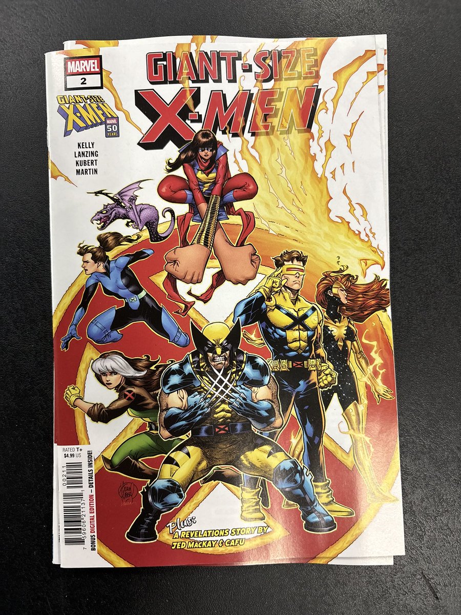 Congrats to my dear pals <a href="/JacksonLanzing/">Jackson Lanzing</a> and <a href="/cpkelly/">Collin Kelly (the P is silent)</a> on their Giant-Size X-Men finale that came out today! Super proud of these dudes for crafting such a brilliant love letter to all things Mutant AND Kamala Khan! Head to your LCS and pick it up asap!