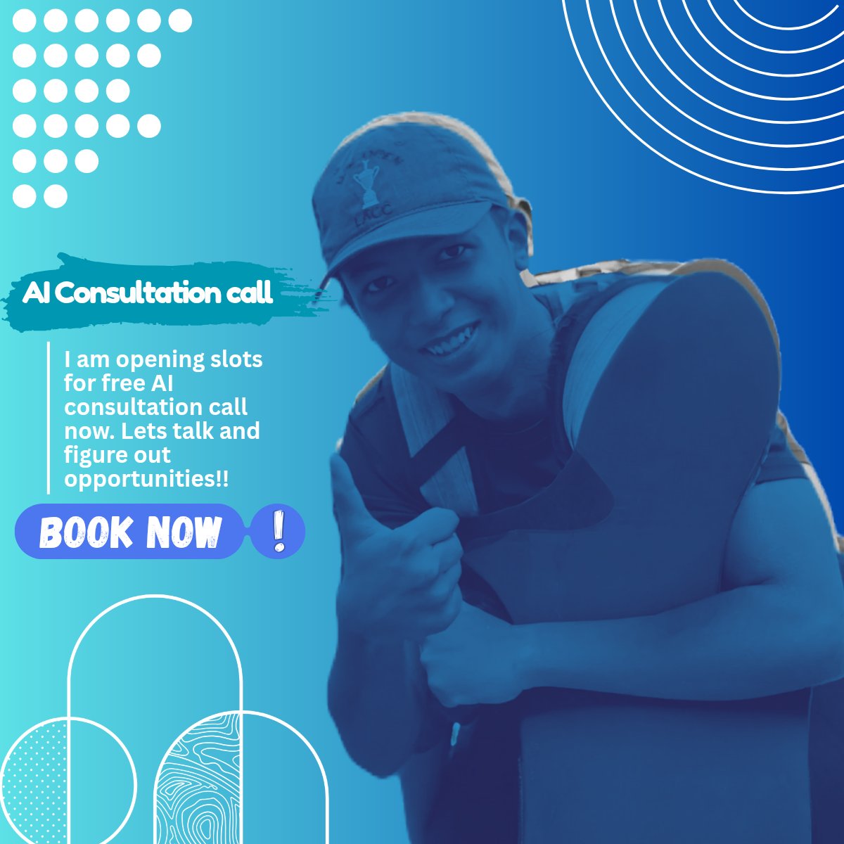 Inspired by my clients success, I'm now offering free AI consultations to help others like them. If you're curious about how AI can benefit your business, let's connect.
​Book your free call now to explore what AI can do for you! [Link to your booking page]
​#AI #BusinessGrowth