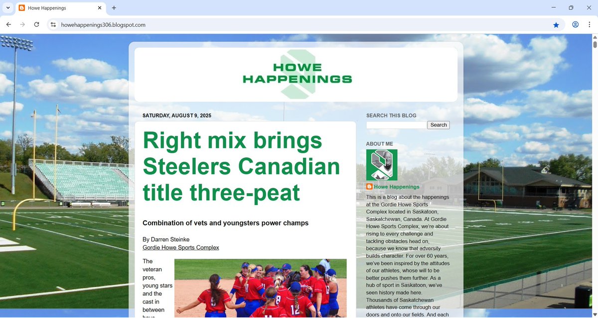 GordieHoweSport's tweet photo. We went live with new content on the Howe Happenings blog on Saturday. Saturday posts include a main story on the #Carnduff Southeast Steelers and a photo roundup leading with the #Saskatoon #Cubs. Feel free to check out those posts at https://t.co/6VlPzO1FZs. https://t.co/kiRiHMsQPU