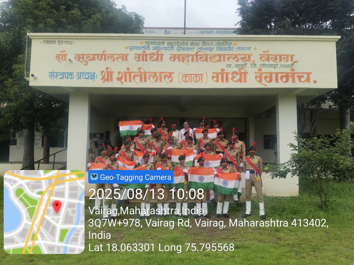 NCC_Pune_Gp's tweet photo. #Har Ghar tiranga. Cdts of pune gp actively contribute to #celebrating our #identity, #freedom, and #unity.. https://t.co/Chamu89h8e