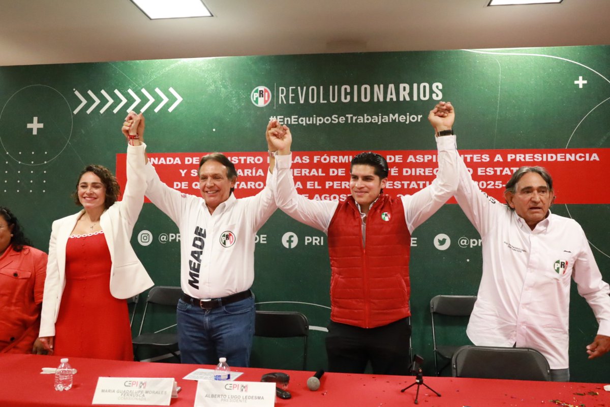 AbiArredondo's tweet photo. El día de hoy, en presencia de nuestro Secretario de Organización del CEN del PRI, @JorgeMeadeO, tomé protesta como presidenta del PRI Querétaro, junto a Camilo Medina como Secretario General.
Quiero agradecerles de corazón su respaldo, su confianza y su entusiasmo. Gracias por creer en este proyecto y por seguir trabajando unidos para fortalecer nuestro gran partido en Querétaro.
Es un orgullo asumir esta responsabilidad con determinación y con todos los priistas que hacen posible este gran proyecto. Hoy reafirmamos nuestra unidad, nuestra identidad y la convicción de que el PRI sigue siendo motivo de orgullo.
¡Que viva la militancia! ¡Que viva Querétaro! ¡Que viva el PRI! #PRI #Queretaro