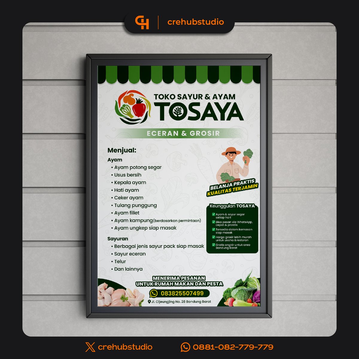 Design Project:
🔸Poster TOSAYA

Open jasa/joki desain berkualitas melayani branding, pembuatan design logo, poster, banner, brosur, flyer, packaging, feeds IG, story IG, baju, jaket, dll.

☎️wa.me/62881082779779
📩DM/Klik link di bio untuk pemesanan

#zonauang #zonajajan