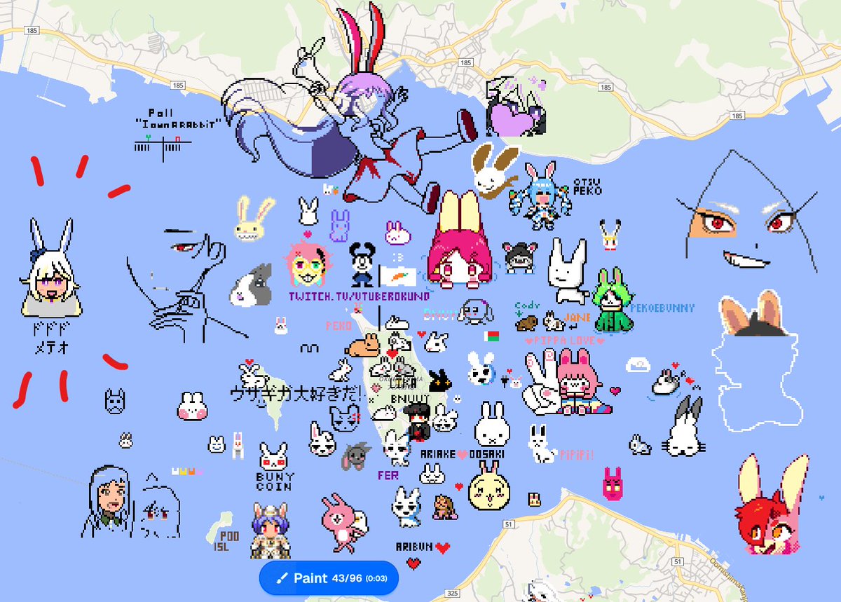 157_rojas's tweet photo. #超新星児おえかき

The bunny island in Japan was missing my favourite bunny. It was clear what needed to be done.

https://t.co/LhxJ7HCsXo

大久野島にドドド・メテオ様がいない！？こんな世界あってたまるか！全ドット魂を込めて、推しウサギを降臨させました🌠🐰 https://t.co/cjnqD9JATw