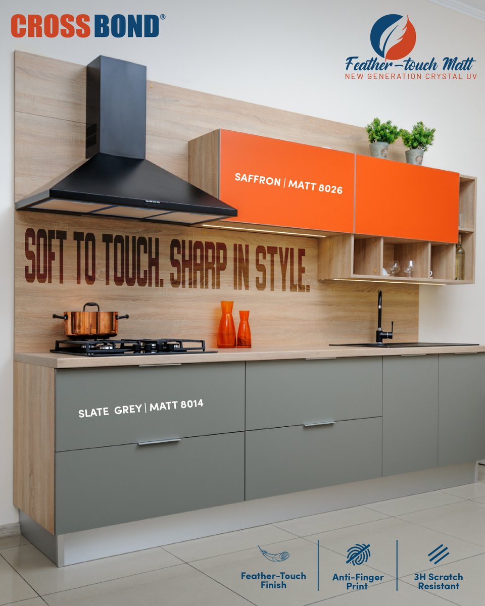 Crossbond_IN's tweet image. Soft in touch. Bold in tone.
𝐂𝐑𝐎𝐒𝐒𝐁𝐎𝐍𝐃'𝐒 𝐅𝐄𝐀𝐓𝐇𝐄𝐑 𝐓𝐎𝐔𝐂𝐇 𝐌𝐀𝐓𝐓 𝐔𝐕-𝐂𝐎𝐀𝐓𝐄𝐃 𝐏𝐀𝐍𝐄𝐋𝐒 combine Anti-Fingerprint technology with rich Matt Elegance, making them perfect for modern kitchens.

Know more at crossbondindia.com/products/cryst…

#Crossbond #MattFinish