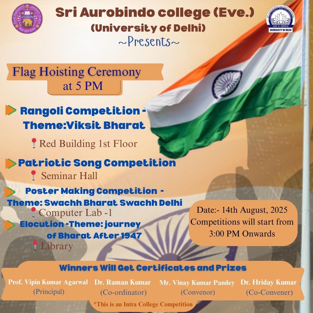 Sri Aurobindo College (Evening) tweet media