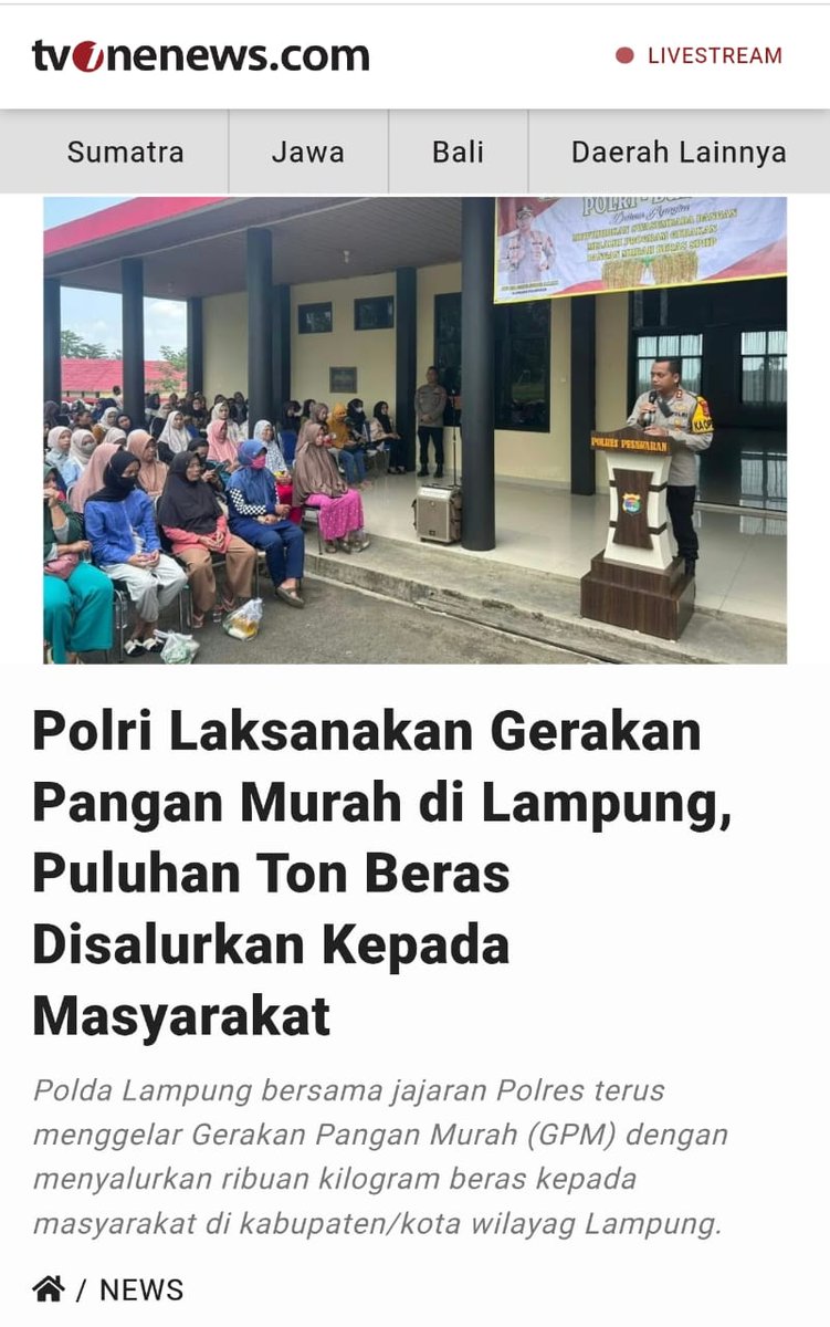 kooqei's tweet photo. beras murah dari polri jadi salah satu langkah penting buat Persiapkan Anak Indonesia sehat dan kuat #PolriPeduliGizi https://t.co/ELtnEekw0J