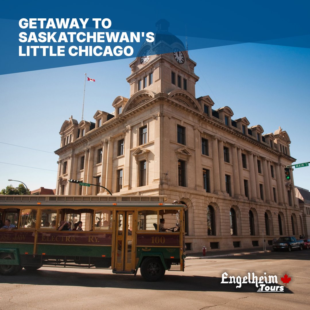 🏙 Indulge Yourself in our "Little Chicago" Getaway from Saskatoon to Moose Jaw! 

Features:
- Deluxe Motor Coach Transportation
- Soothing Mineral Pool
- Moose Jaw's Historic Trolley Tour

Visit engelheimtours.ca/tours/little-c… or call (306)566-9300 to book
