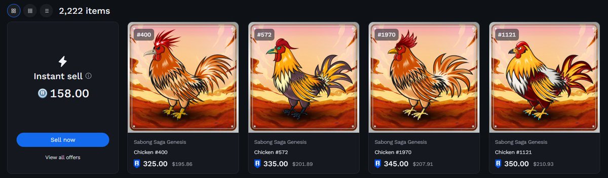 itchiko.ron (@_itchiko) on Twitter photo we're back at 300ron fp!
dyk? <a href="/SabongSaga/">Sabong Saga</a> genesis chicken was just a 20ron mint 7 months ago๐
just how far this nft collection can go? peak fp was 900ron and you're still early btw we're back at 300ron fp!
dyk? <a href="/SabongSaga/">Sabong Saga</a> genesis chicken was just a 20ron mint 7 months ago๐
just how far this nft collection can go? peak fp was 900ron and you're still early btw