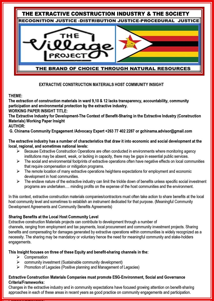 Zimbabwe Mining Host Community Association tweet media