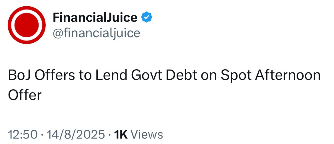 BOJ intervention number 19 since the 29th of July - kind of starting to give a grim feeling…