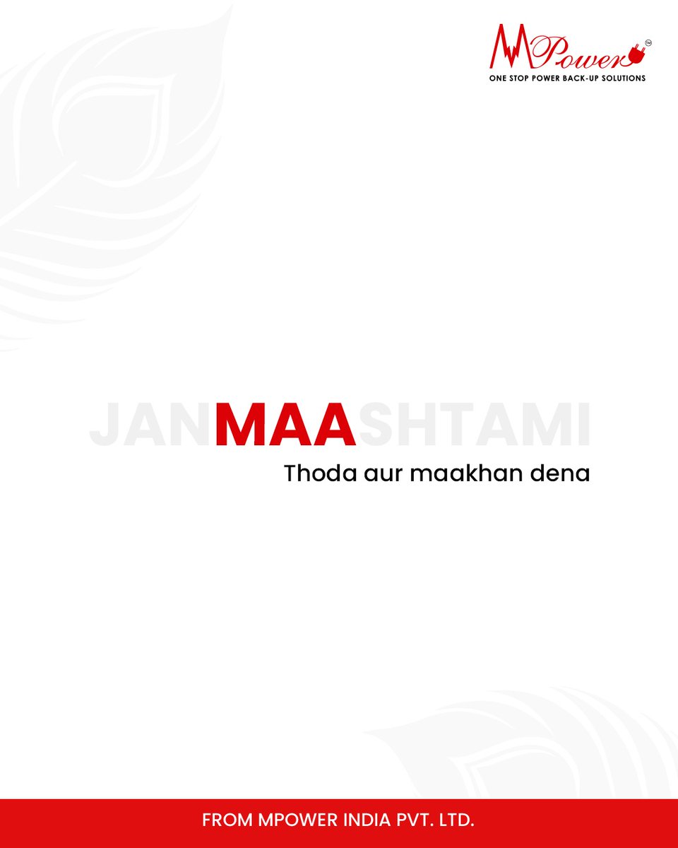MPOWERINDIAPL's tweet image. Just as Krishna’s flute never stopped spreading joy, MPower India ensures your world keeps flowing with uninterrupted energy. 🎶⚡

🌐 mpowergroup.in

#Janmashtami2025 #UnstoppablePower #AlwaysWithYou #BalGopal