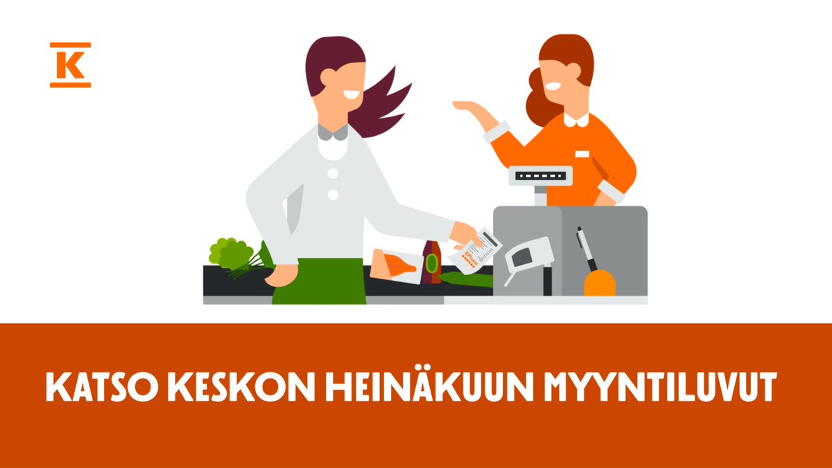 Keskon myynti heinäkuussa oli yhteensä 1 052,6 milj. euroa. Myynti kasvoi 7,9 % edellisvuoteen verrattuna. Myynti kasvoi kaikilla kolmella toimialalla🛒🛠️🚘

Tiedote: kesko.fi/media/uutiset-… 

#sijoittaminen
