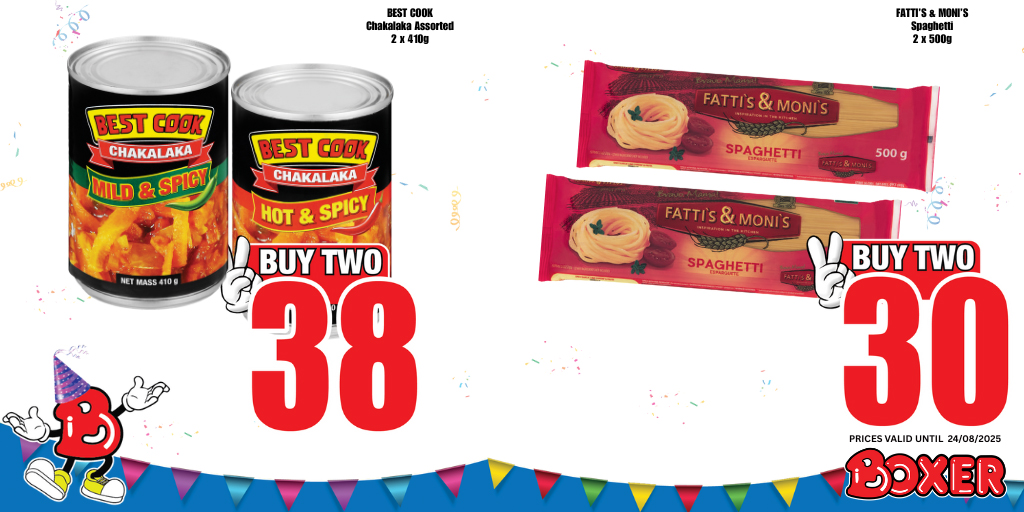 BoxerStores's tweet photo. Get 50 B Rewards when you spend R750 or more on advertised products and swipe your Boxer Rewards Club card. Boxer has the deals you need for every occasion! Join our community on WhatsApp 27870934333 and we'll see YOU in-store! #boxerstores #boxerbirthday #brewards https://t.co/exiw5jDPNB
