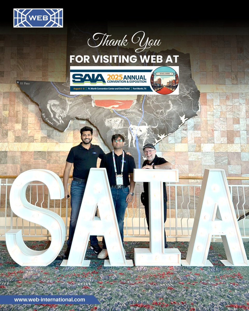 websystemuk's tweet image. Thank you for connecting with WEB at #SAIA2025!

It was great meeting industry peers &amp;amp; sharing how our suspended WEB Systems are redefining safety &amp;amp; efficiency in under-deck access &amp;amp; dropped object protection.

Here’s to safer, smarter worksites together!

#WEBSystem