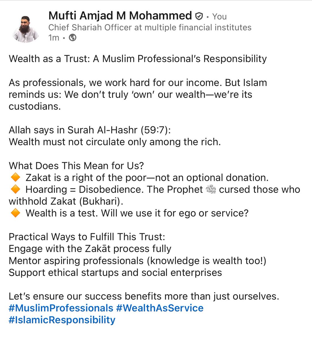 Mufti Amjad M Mohammed tweet media