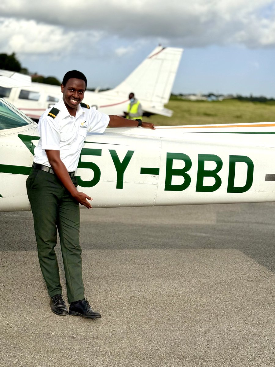 The_KSOF's tweet photo. Congratulations, Jamal Kilonzo🥳🥳
Your first solo flight is a remarkable achievement that speaks volumes about your determination and skill.
This is just the beginning of a bright future in aviation – keep reaching for new heights!
#KenyaSchoolOfFlying #KSOF #FirstSoloFlight https://t.co/aH65LdjZiF