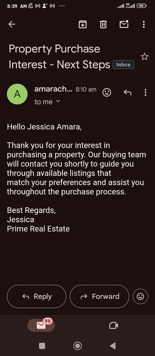 Amarauw123's tweet photo. Day 8 of #30DaysOfAutomation π
Just automated a real estate client intake process β no more messy spreadsheets or lost leads!
@omoalhajaabiola
Your student is nailing it small small π
Hereβs what I built:
β
Google Form β for buyers, sellers & renters to submit details https://t.co/WuyB34g6RJ