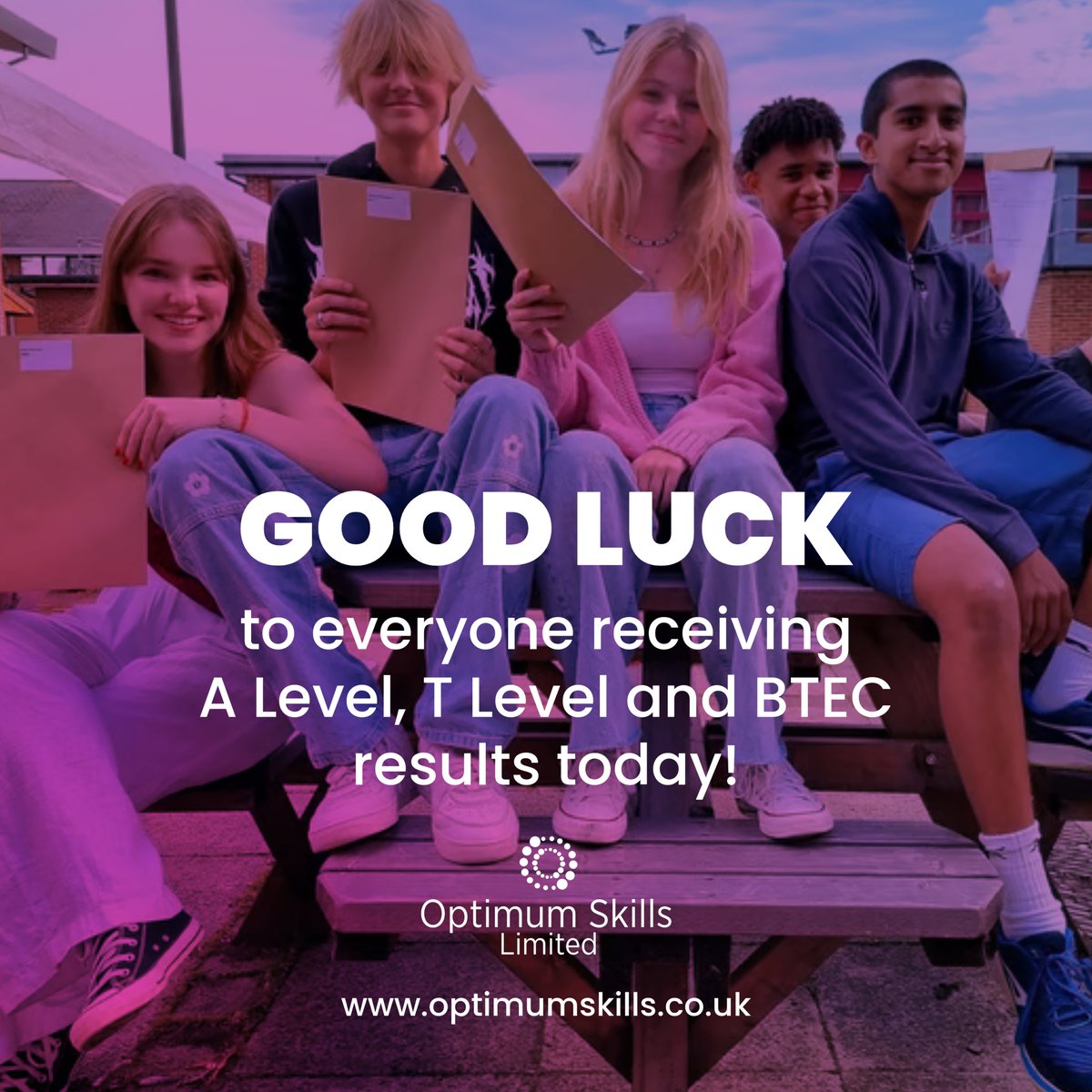Good luck to everyone receiving their A Level, T Level and BTEC results today! 💙

Interested in finding out more about all the career paths you could take? ✨

Send us a message, email us at info@optimumskills.co.uk or give us a call on 01325 311832

#ALevelResultsDay