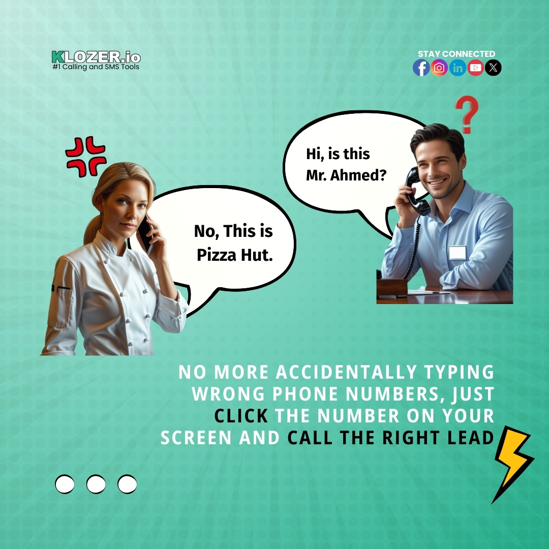 Klozer_io's tweet photo. Accidentally called the pizza place instead of your lead? ๐๐ฅ๐จ๐ณ๐๐ซโ๐ฌ ๐๐ฅ๐ข๐๐ค-๐ญ๐จ-๐๐๐ฅ๐ฅ fixes it in ๐จ๐ง๐ ๐๐ฅ๐ข๐๐ค! Learn more: https://t.co/zivTeYcNpU
#dialer #VoIP #callcenter #chromeextension #clicktocall https://t.co/YtKOLeZYHE