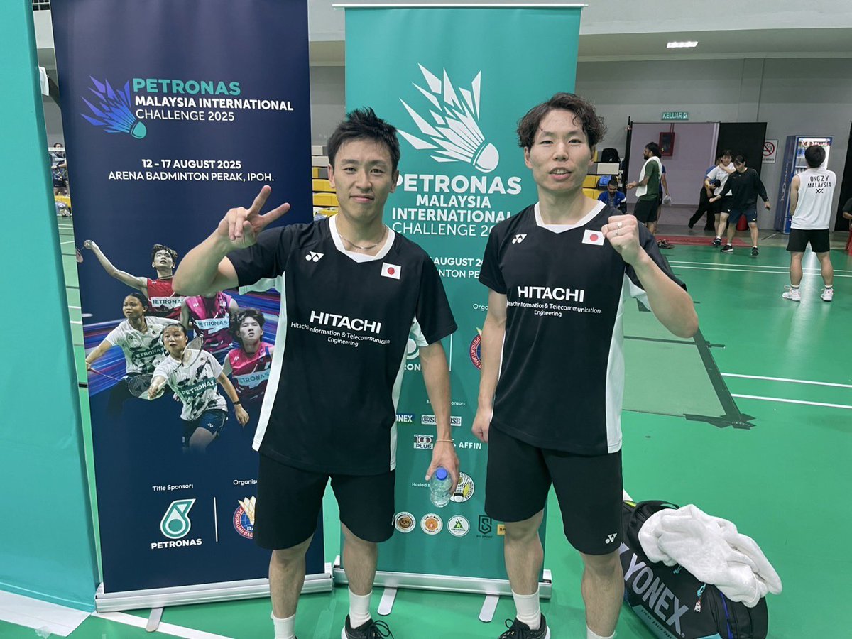 hitachi_badmit's tweet photo. マレーシアIC🇲🇾
本日は2回戦が行われ、松居玉手ペアはインド🇮🇳ペアに2-0で勝利しました！！
明日も頑張ります💪

#日立
#日立情報通信エンジニアリング
#バドミントン https://t.co/lX8Z3mqHZX