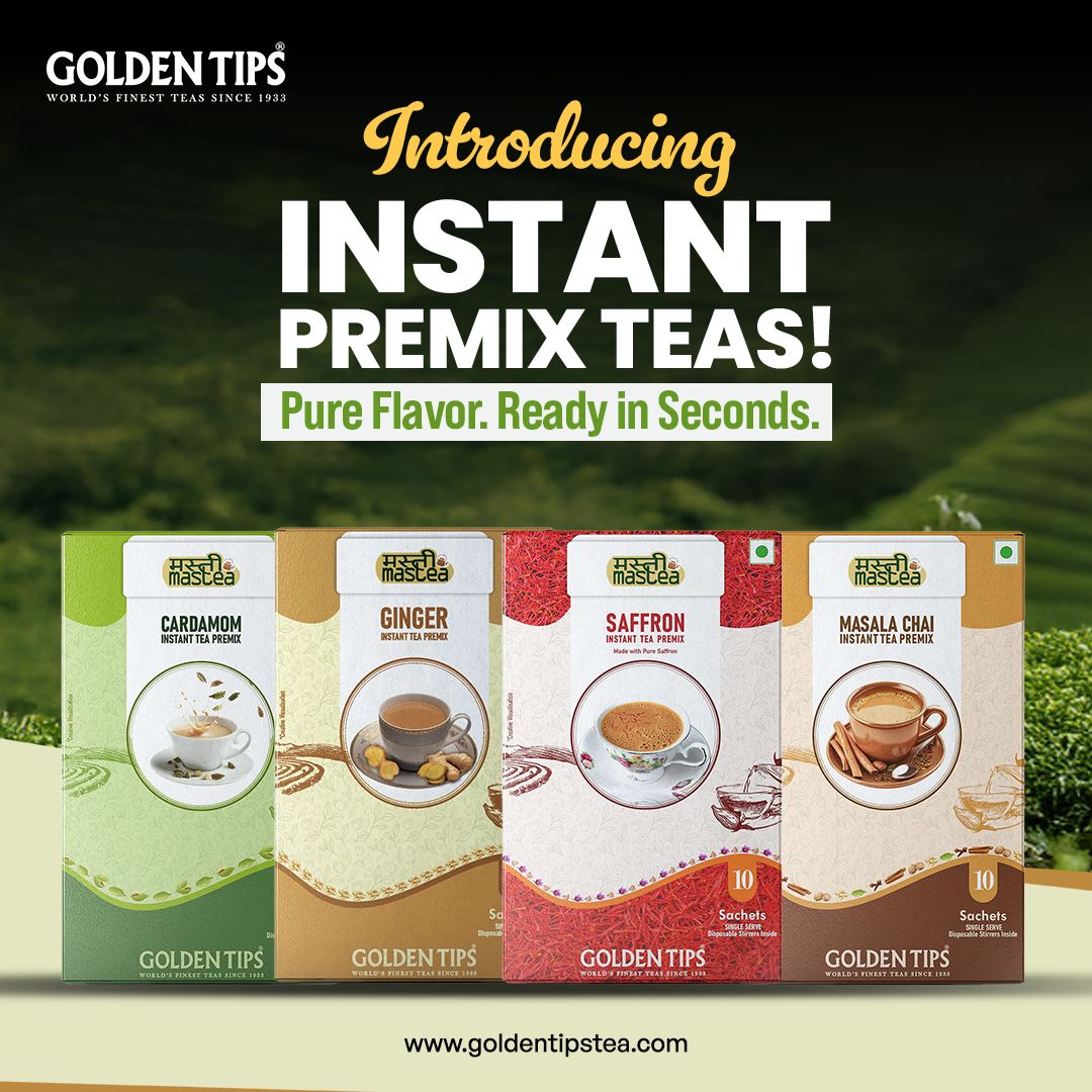 Your perfect cup, ready in seconds! ⏱️ Try our new Instant Premix Teas and savor the pure taste instantly.
👉 bit.ly/45OaqL7
#InstantTea #GoldenTipsTea #TeaTime #TeaLovers #QuickBrew #TeaExperience