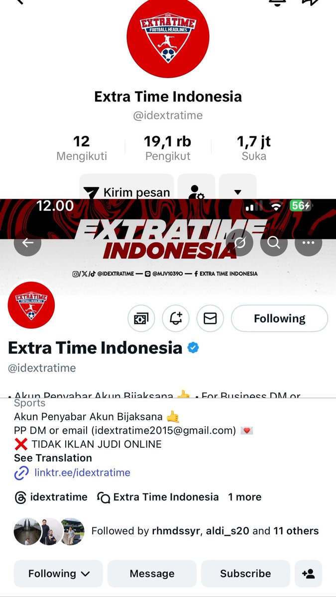 cahyodwise's tweet photo. @idextratime Done min ketiga media sosial🙏🏻 https://t.co/0gwbNyArqk