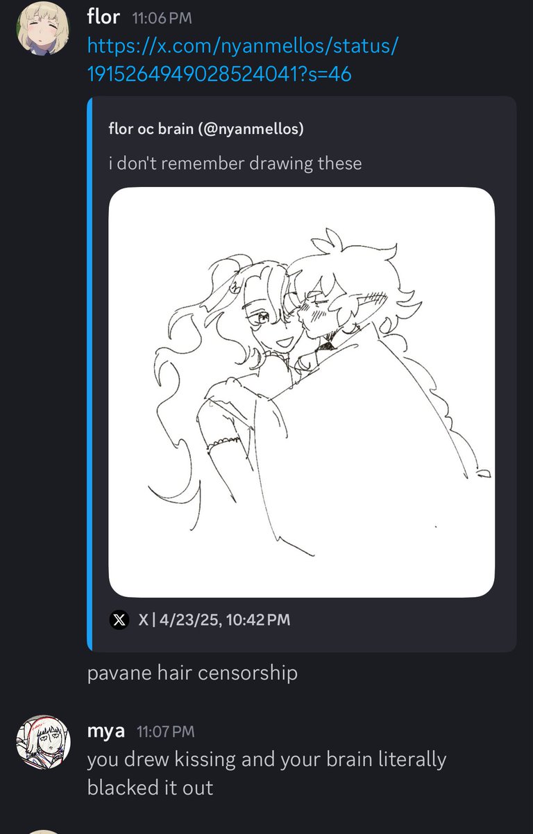 was trying to remember if i ever drew sylvane kissing