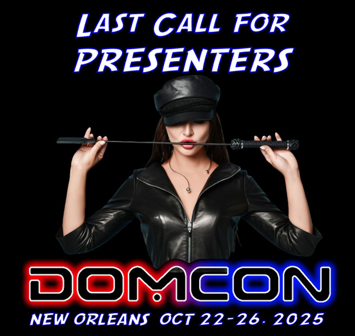 Last chance to be a presenter at DomCon NOLA 

domcon.com/home/custom?pa…