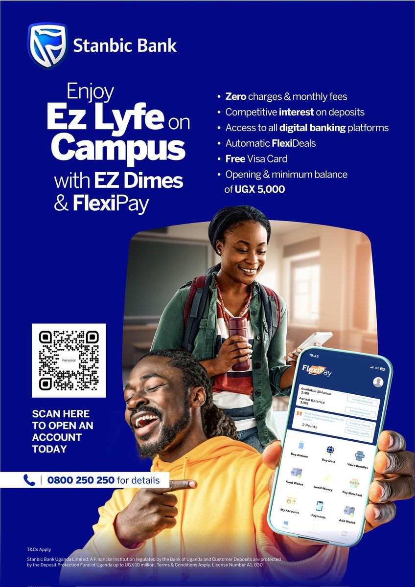 Day 3 orientation Stanbic bank came through with a student service that you must not miss out.
Thank you Stanbic bank for supporting our Students all through their academic  journey started
#StanbicBankLira
#LiraUniversity2025
#10thGuildGovernment