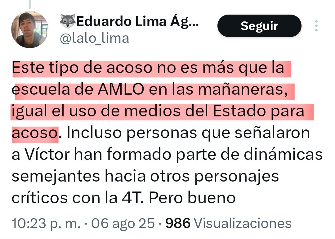 Pero por supuesto que la izquierda verdadera de twitter también detesta a AMLO y hacen todo por intentar deslegitimarlo a la menor provocación.
Son tan izquierda verdadera que sus argumentos podrían haber sido dichos por Alazraki 🤡