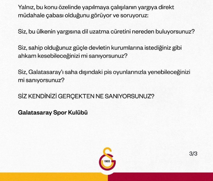 Fenerbahçe’nin vatan hainleriyle mücadelesi kıyamete kadar devam edecek.

Aşağıdaki yazıyı kaleme alan Rezan Epözdemir tutuklandı.👇