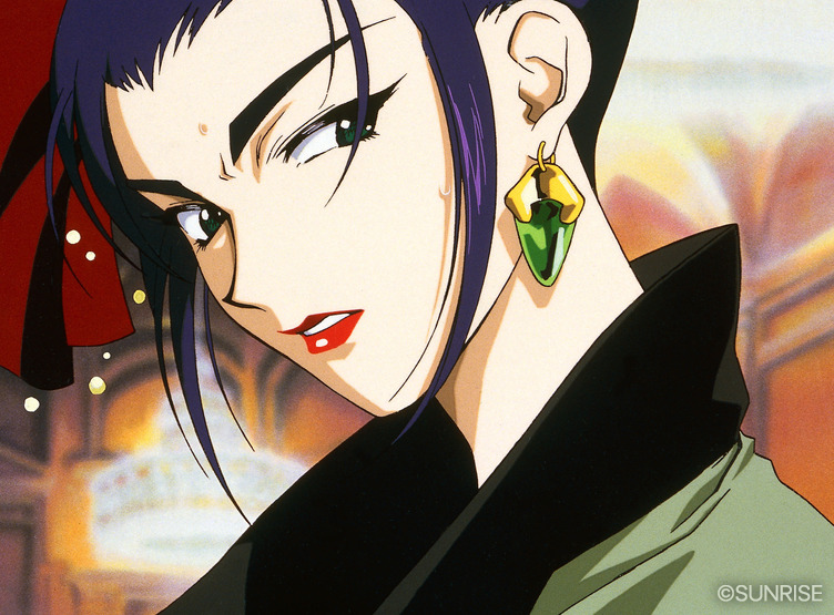 Crunchyroll's tweet photo. It's Faye Valentine's birthday! 🎉

Drop a 💜 if she's your favorite space cowgirl https://t.co/i1fnYdydzQ