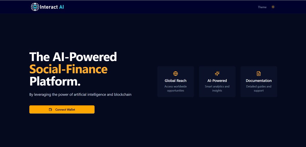 InteractAI_Tech's tweet image. InteractAI Social is a comprehensive decentralized social media engagement platform built on the Binance Smart Chain (BSC). 
#IAI #Web3AI