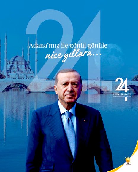 Milletimizin partisi AK Parti 24 yaşında

AK Parti’mizin 24. kuruluş yıldönümü kutlu olsun.

Milletimizle gönül gönüle nice yıllara…

#24YılınHikayesi