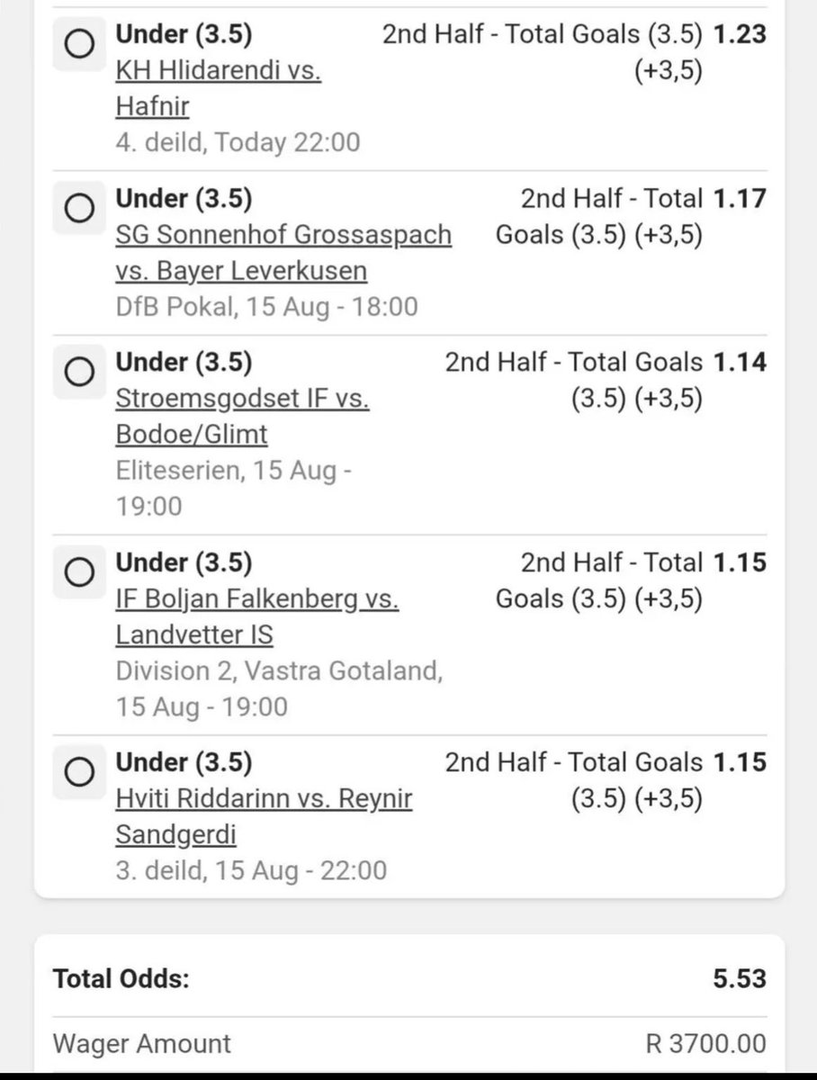 mrbetwayboomer's tweet photo. Under 4 goals 2nd half. 5.5 odds 🔥

BWA94CE30 https://t.co/AVuQ5KkryV