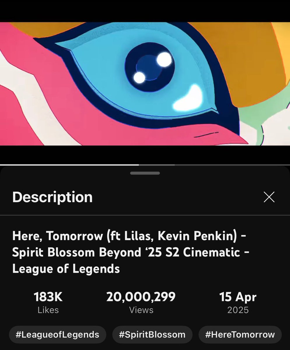 Just ticked over 20 million views for the <a href="/LeagueOfLegends/">League of Legends</a> Spirit Blossom cinematic - big shouts and love to everyone who listened and enjoyed! 

#LeagueOfLegends #spiritblossom 

youtube.com/watch?v=T4l0KB…