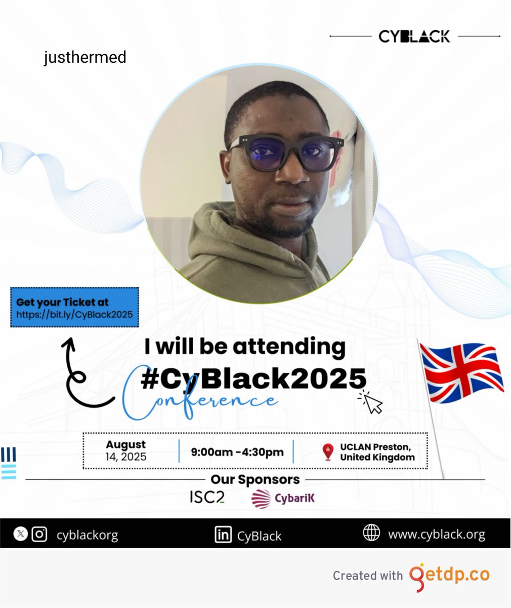 justhermed's tweet photo. #cyblack2025 here I come...
@iSlimfit @ireteeh 
Thank you for the ticket.
 All way leads to #Preston https://t.co/M7VtFXmQg7