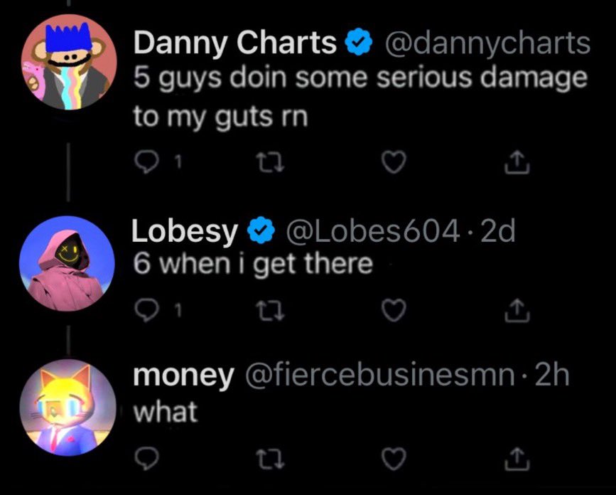I said what I said 

•. Danny Charts