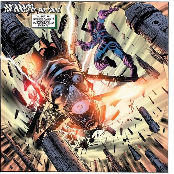 GodzillaMendoza's tweet photo. I'm so confused where this idea that "there's only one Galactus in the multiverse" started. That's definitely not true and if it's a new retcon it's a very shitty one that has decades of stories contradicting it. https://t.co/0qzCPkWn5k