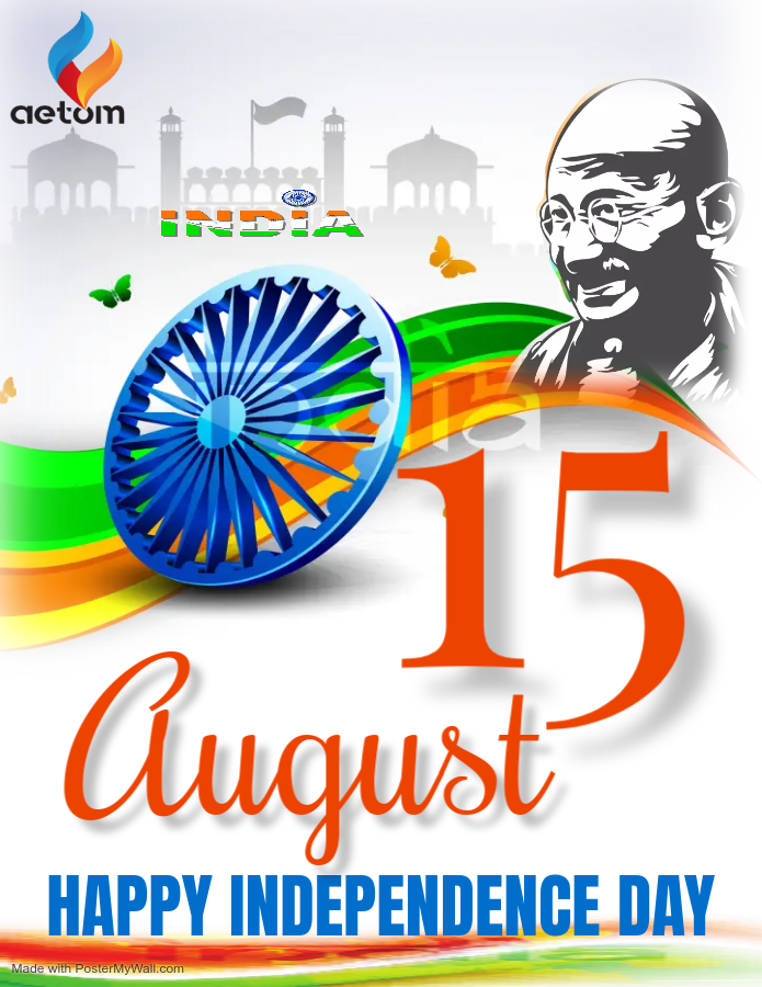 aetomtech's tweet photo. On this special day, let's honor the brave souls who fought for our independence. Happy Independence Day! 🇮🇳 https://t.co/A2A7hvPnGl