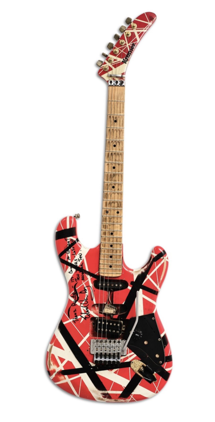 1989年 Van Halenツアープログラム+Eddyのギターピック＋半券 1989年 Van Halenツアープログラム+Eddyのギターピック＋半券 1989年
