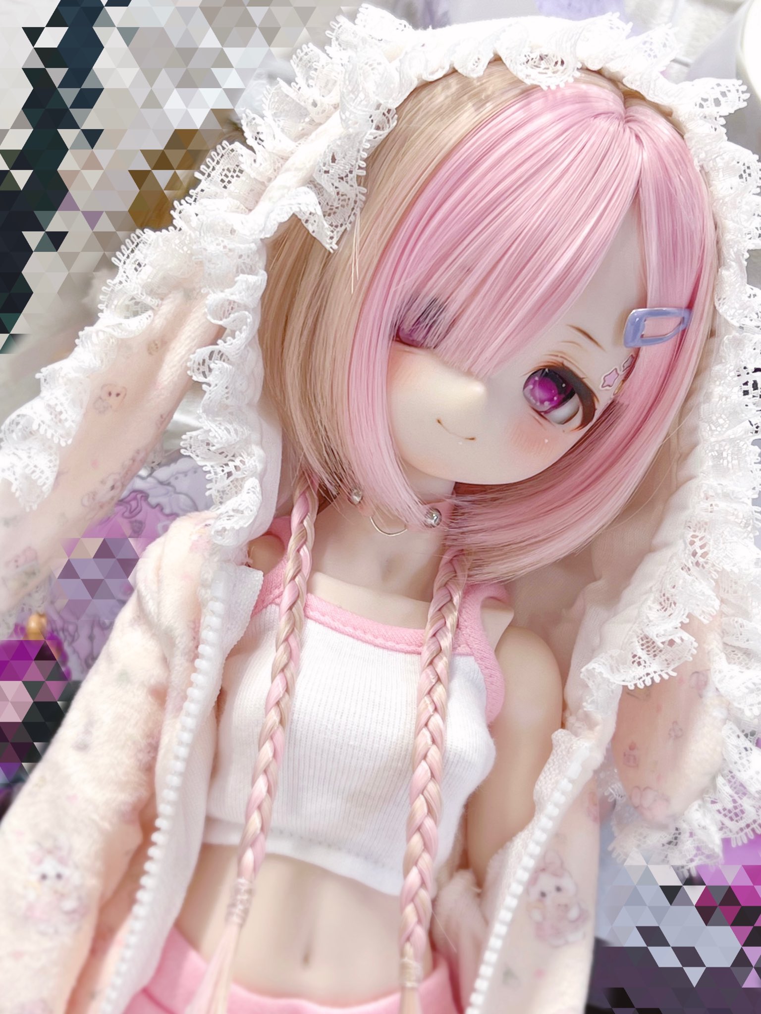 85様感謝‼️春をかざろう‼️『おどる三つ編みドール』A.Suimien作不詳銅版画 三代 静 夏季休暇の思い出（避暑地Ver.） | オビツ製作所 ドール