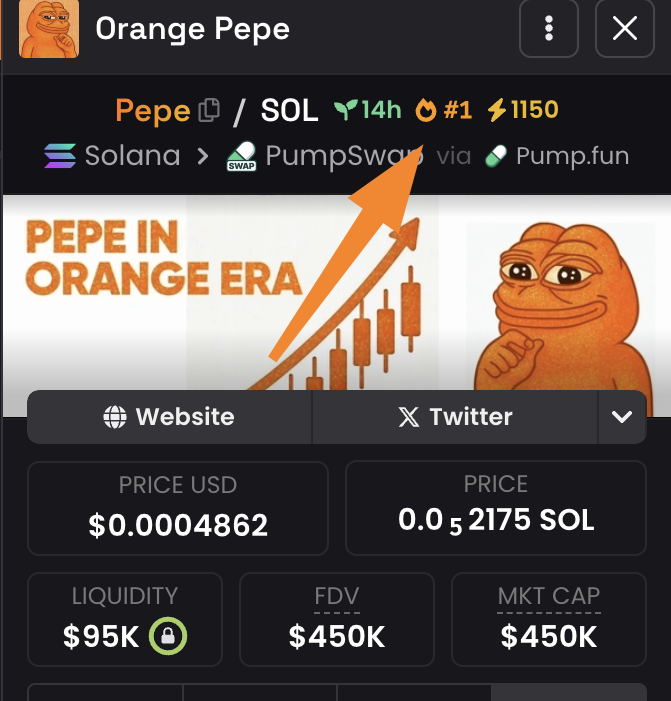 orangeera_sol's tweet photo. Top 1 dex!
Orange $PEPE moving 
Today will be great day!!!

CA: DWtnQvP98QcWtDSWd1ASCWfSpnvWTQV2zmkGcQoipump https://t.co/FMlOpKqpsU