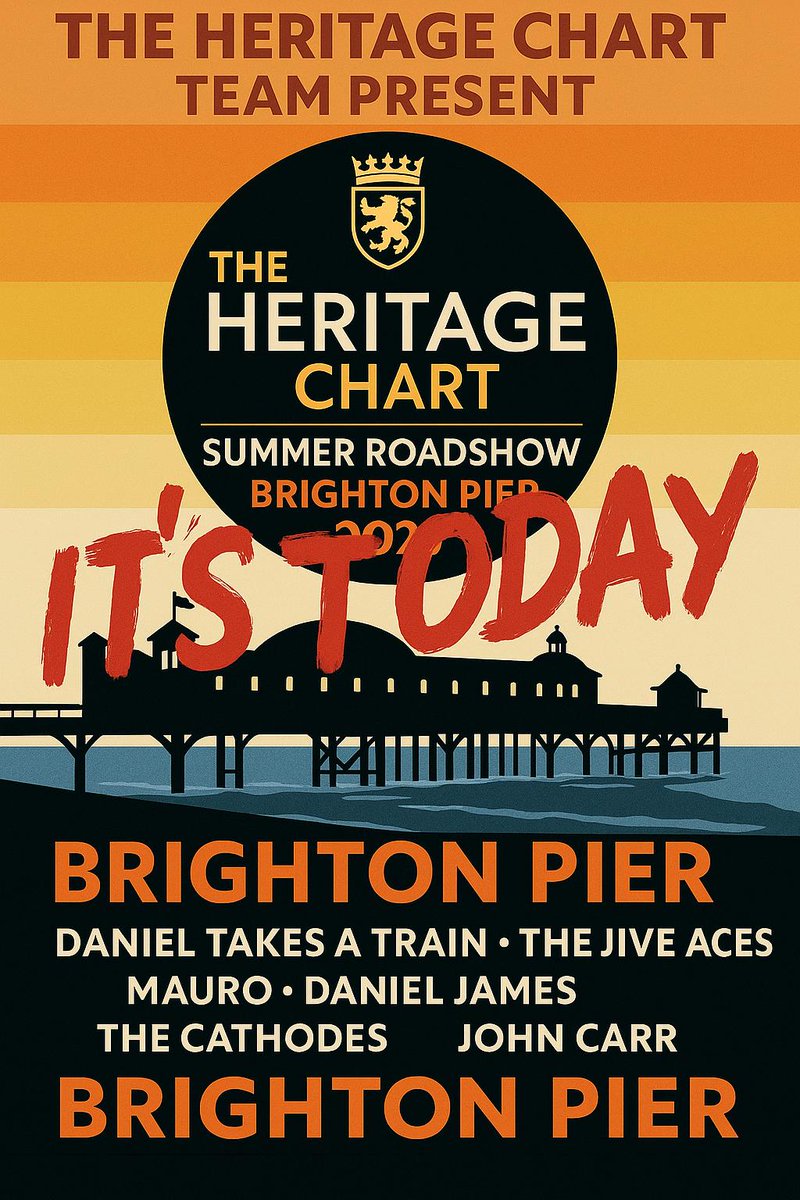 MikeReadUK's tweet image. It's summer. We have the radio station. We have the artists. We have the music.  We have the roadshow. We have the pier. We have fun! From 11 til 1. First a shorter Heritage Chart Radio Breakfast show so I can get there. @BTNPalacePier