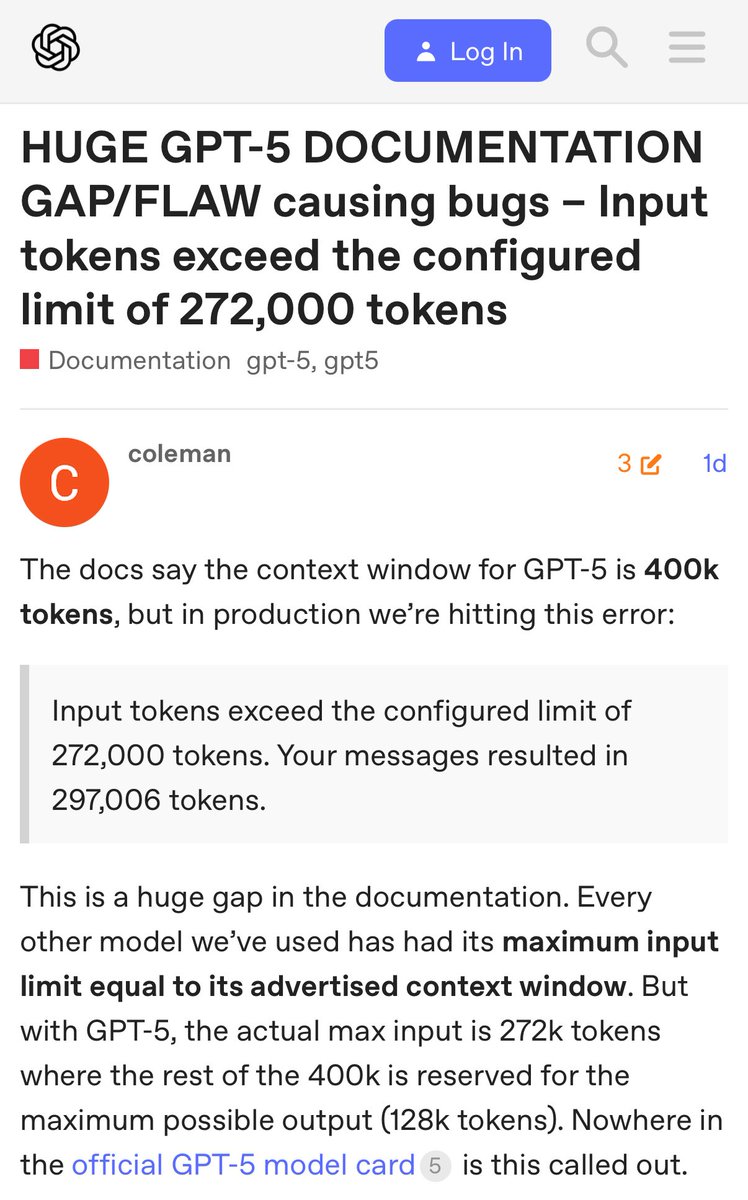 Petition to have all advertised context windows be input windows from now on