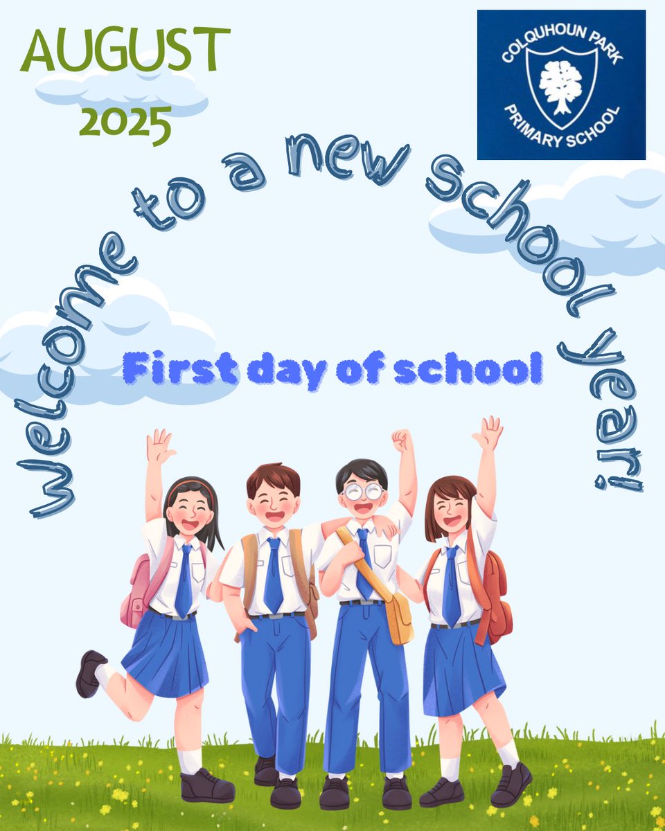 Excited to see you all today! Welcome back! Welcome to all our new pupils joining us throughout the school!