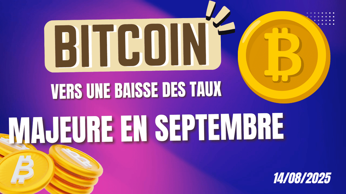 BITCOIN NOUVEL ATH 🔥 VERS UNE BAISSE MAJEURE DES TAUX EN SEPTEMBRE 🚀  ANALYSE CRYPTO & NEWS ✓ Vidéo disponible içi : 👉 https://t.co/teY046oIaJ -  Commentez ma vidéo sur YouTube ✓ -